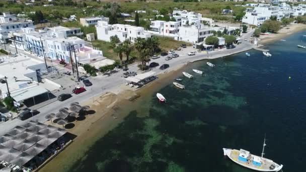 Livadi Pláž Ostrově Serifos Kykladech Řecku Vidět — Stock video