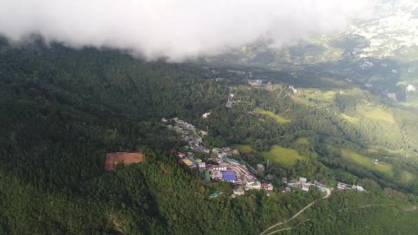 Rumtek Kloster Område Sikkim Indien Sett Från Himlen — Stockvideo