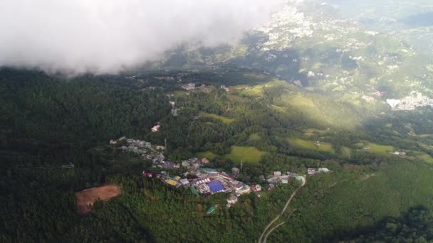 Rumtek Kloster Område Sikkim Indien Sett Från Himlen — Stockvideo