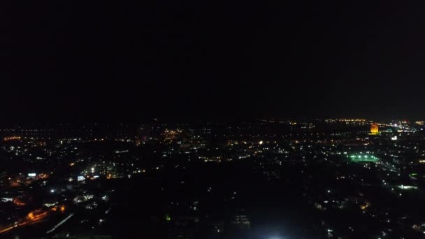 Wiedeńskie Miasto Laosie Nocą Widziane Nieba — Wideo stockowe