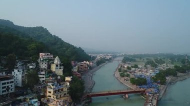Hindistan 'ın Haridwar eyaleti Uttarakhand gökyüzünden görüldü