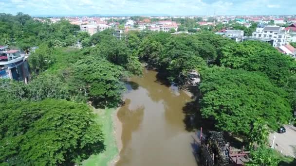 Kambodża | Ville de Siem Reap vue du ciel — Wideo stockowe