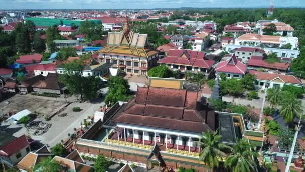 Cambodge | Ville de Siem Reap vue du ciel — ストック動画