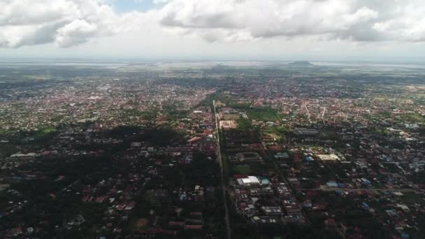 Siem Reap Stad Kambodja Sett Från Himlen — Stockvideo