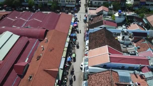 Siem Reap Stadt Kambodscha Vom Himmel Gesehen — Stockvideo