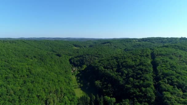 Village Roque Gageac Perigord Franciaország Égből Nézve — Stock videók