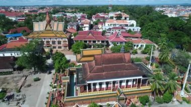 Kamboçya - 124; Ville de Siem Reap vue du ciel