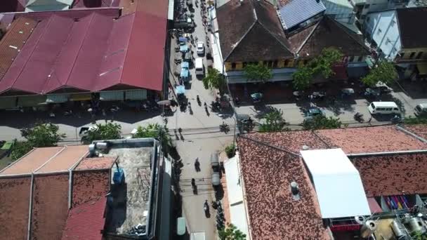 Ciudad Siem Reap Camboya Vista Desde Cielo — Vídeo de stock