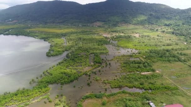 Πόλη Της Sihanoukville Στην Καμπότζη Δει Από Τον Ουρανό — Αρχείο Βίντεο