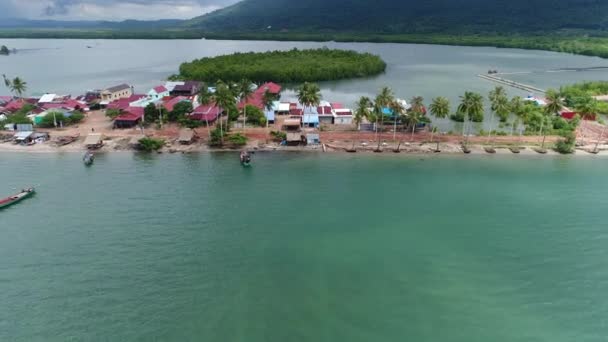 Stadt Sihanoukville Kambodscha Vom Himmel Aus Gesehen — Stockvideo