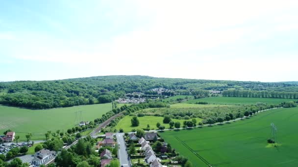 Parque Natural Regional Francês Vexin Visto Céu — Vídeo de Stock