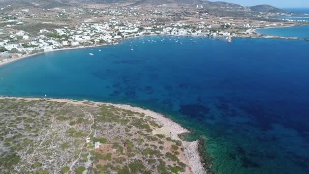 Village Aliki Island Naxos Cyclades Greece Sky — Stock Video