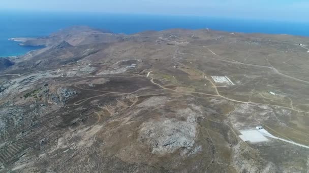 Village Chora Sur Île Serifos Dans Les Cyclades Grèce Ciel — Video