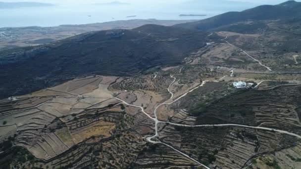 Vesnice Lefkes Ostrově Paros Kyklad Řecku Oblohy — Stock video