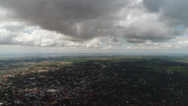 Ville de Siem Reap au Cambodge vue du ciel — Stockvideo