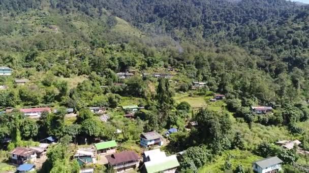 Yuksom Village State Sikkim India Seen Sky — Stock Video