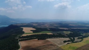 Gökyüzünden Alpes-de-Haute-Provence 'deki Verdon Bölgesel Doğal Parkı