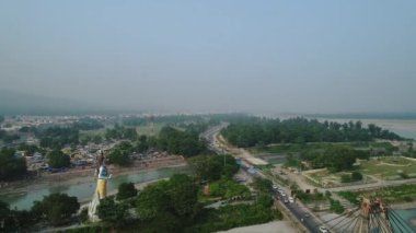 Hindistan 'ın Haridwar eyaleti Uttarakhand gökyüzünden görüldü