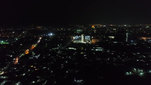 Vientiane Ville Laos Nuit Vue Ciel — Video