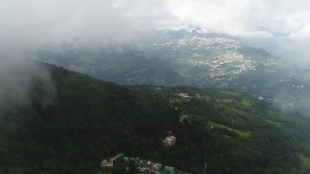 Rumtek Monastery Area Sikkim India Seen Sky — Stock Video