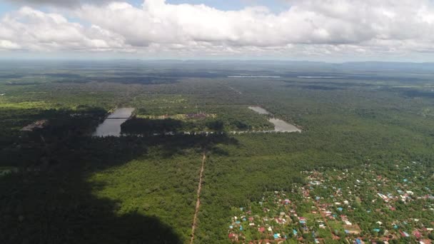 Město Siem Reap Kambodži Spatřeno Nebe — Stock video