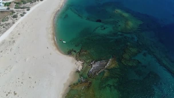 Isla Naxos Las Cícladas Grecia Vista Desde Cielo — Vídeo de stock