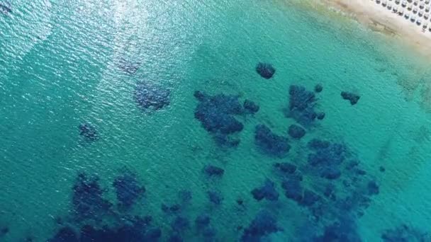 Mylopotas Sur Île Ios Dans Les Cyclades Grèce Vue Ciel — Video