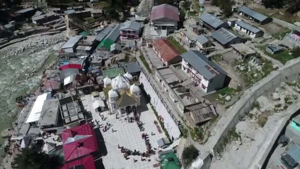 Gangotri Village State Uttarakhand India Seen Sky — Stock Video
