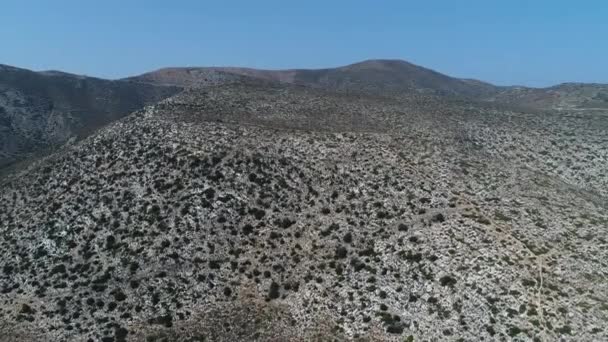 Mylopotas Sur Île Ios Dans Les Cyclades Grèce Vue Ciel — Video