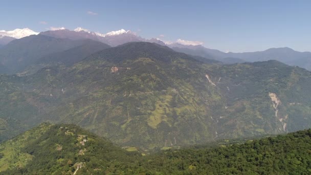 空から見たシッキム州のインドでの魅力 — ストック動画