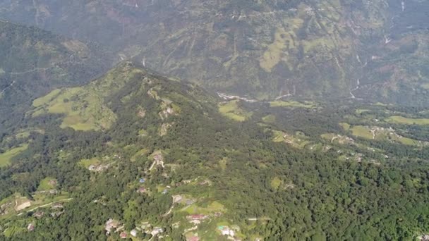 Pelling India Sikkim Desde Cielo — Vídeos de Stock