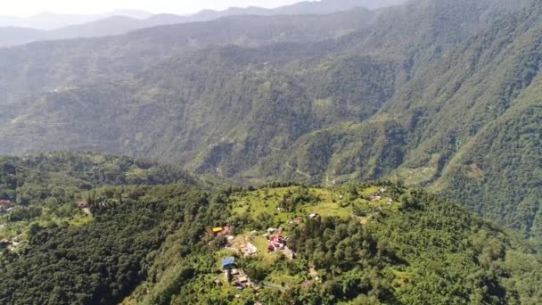 Yuksom Aldeia Estado Sikkim Índia Visto Céu — Vídeo de Stock