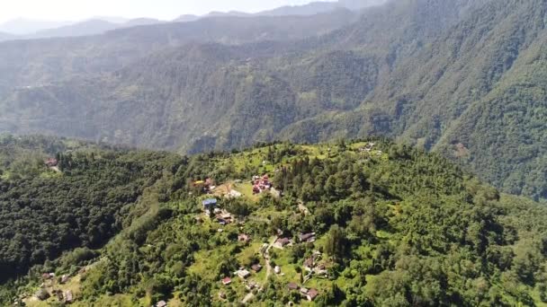 Yuksom Village State Sikkim India Seen Sky — Stock Video
