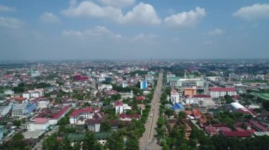 Laos 'taki Vientiane şehri gökyüzünden görüldü