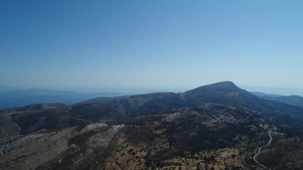 希腊Cyclades的Naxos岛上的Koronida村 — 图库视频影像