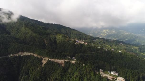Rumtek Klooster Gebied Sikkim India Gezien Vanuit Lucht — Stockvideo