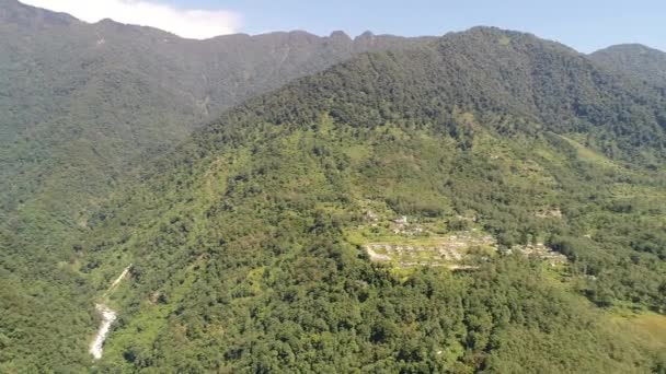 Village Yuksom Dans État Sikkim Inde Ciel — Video