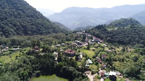 Yuksom Village State Sikkim India Seen Sky — Stock Video