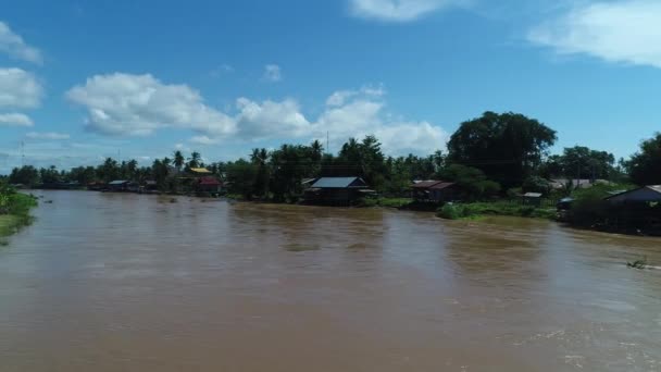 000 Öar Nära Don Det Södra Laos Sett Från Himlen — Stockvideo