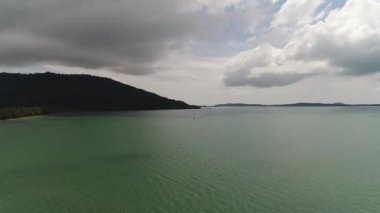 Kamboçya 'daki Sihanoukville şehri gökyüzünden görüldü.