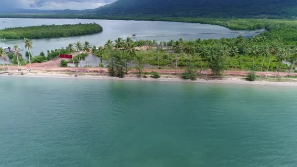 Město Sihanoukville Kambodži Spatřeno Oblohy — Stock video