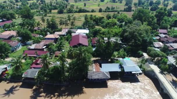 000 Öar Nära Don Det Södra Laos Sett Från Himlen — Stockvideo