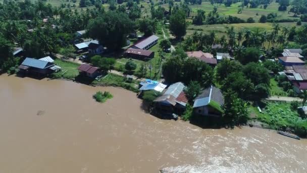 000 Isole Vicino Don Det Nel Sud Del Laos Viste — Video Stock