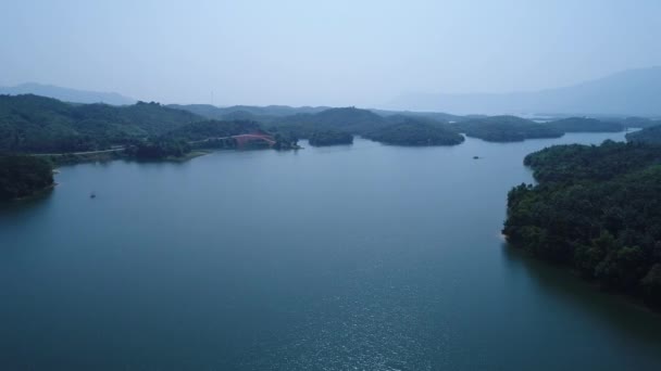 Reserva Agua Vang Vieng Laos Desde Cielo — Vídeo de stock