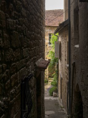 Saint-Cyprien Köyü, Fransa 'da Siyah Perigord' da.