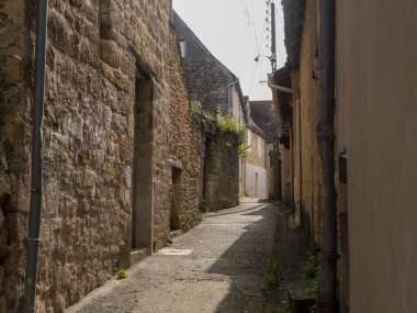 Saint-Cyprien Köyü, Fransa 'da Siyah Perigord' da.