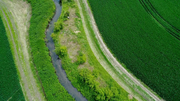 Francia Vexin Regionális Természeti Park Égből — Stock Fotó