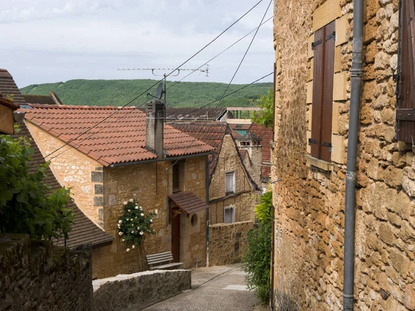 Vila Saint Cyprien Perigord Preto França — Fotografia de Stock