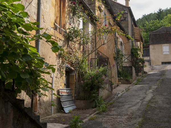 Vila Saint Cyprien Perigord Preto França — Fotografia de Stock