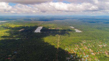 Kamboçya 'daki Angkor bölgesi gökyüzünden görüldü